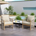 Modern Curved Aluminum Lounge Chair With Stylish Rope Weave Design And Cushioned Comfort For Outdoor