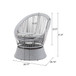 Modern Swivel Wicker Lounge Chair With Round Design