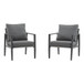 Modern Lounge Chair With Rope Accents And Cushions