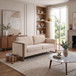 Modern Sofa With Solid Wood Legs, 3 Seater