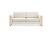 Modern Sofa With Solid Wood Legs, 3 Seater