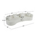 Elegant Curved Sectional Sofa With Full Foam Comfort