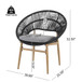 Cyril - Outdoor Papasan Style Dining Chair (Set of 2)