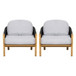 Grotta - Outdoor Wood Club Chair (Set of 2)