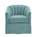 Solitude - Skirted Swivel Accent Chair With Hemp Like