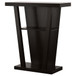 2 Shelf Console Table With V Shape Design - Brown