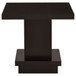Mbala - Square Pedestal End Table - Cappuccino