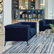 Darci - Accent Armchair With Seating And Tapered Legs - Blue