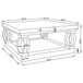 Shannon - Square Coffee Table - Silver