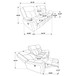 Franklin - Upholstered Padded Arm Reclining Sofa With Manual Recline - Charcoal