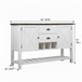 2 Drawer Server - Brown