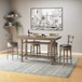Bar Height Storage Table With Construction - Brown