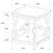 Bianca - 2 Shelf Table