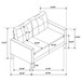 Harvey - Tufted Loveseat With Track Arm Design