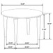 Leska - Round Coffee Table - White