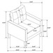 Harvey - Upholstered Tufted Accent Chair - Gray