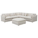 Greeley - 6 Piece Upholstered Modular Sectional Sofa - Ivory