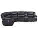 Salerno - Upholstered Power Reclining Sectional Sofa - Dark Gray