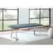Upholstered Tufted Bench - Gray