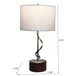 Nightstand Desk Lamp With Twisted Base - White