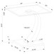 Terrell - Satin Rectangular Glass Top End Table - Silver