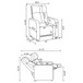 Warren - 5 Seater Home Theater With 4 Wedge Consoles Recliners And Storage Consoles - Black