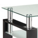 Samantha - 1 Shelf Square End Table - Black