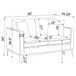 Saba - Cushion Back Loveseat With Pillow Top Arms - Light Gray