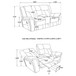 Carmen - Cool Motion Loveseat With Storage, With Reclining Function And Built In Storage - Gray