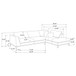 Harlan - L-Shape Upholstered Sectional With Pillows - Gray