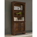 Stigham - Bookcase With 2 Door Cabinet, Adjustable Shelves, Cable Management - Oak