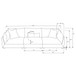 Tomasina - Modular Sofa With Cushions And Padded Arms - Black