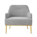 Modern Elegance Accent Chair With Curved Backrest