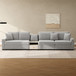 Modular Sofa Couch With Storage Armrest And Center Console