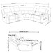 Divine - 6 Piece Reclining Sectional