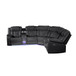 Challenger - Recliner Sectional Sofa, Built In USB, C Ports & Bluetooth