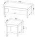 Quintara - 3 Piece Coffee Table Set - Natural / White