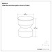 Maxine - Side Table - Black White