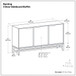 Banting - 3 Door Sideboard Buffet With Adjustable Shelves - Natural Walnut