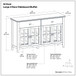 Artisan - Large 4 Door Sideboard Buffet - Brown