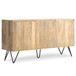Hunter - 3 Door Sideboard Buffet With Hairpin Legs - Natural