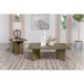 Neskowin - 2 Piece And End Table Set With Geometric Panels - Brown