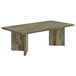 Neskowin - 2 Piece And End Table Set With Geometric Panels - Brown