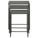 Vestal - 3 Piece Rectangular Nesting Table Set - Gray