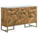 Paloma - 3 Door Herringbone Accent Cabinet - Natural