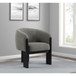 Maciel - Upholstered Barrel Back Accent Chair - Mushroom