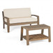 2 Piece Conversation Set, Loveseat & Coffee Table