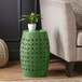 Outdoor Side Table With Barrel Shape