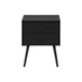 Accent Table & Storage Drawers - Black