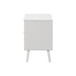 Accent Table & Storage Drawers - White